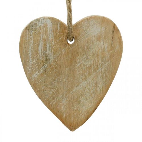 Floristik24 Pendentif en bois, sapin / coeur / étoile, set de décoration de Noël H7,5/8cm 9 pièces