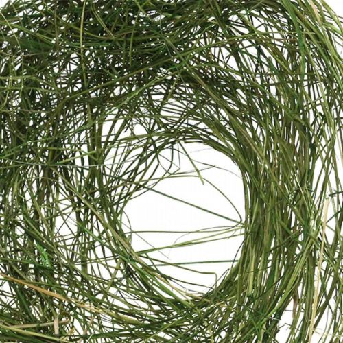 Article Manchette en autruche vert herbe décoration printanière Ø20cm