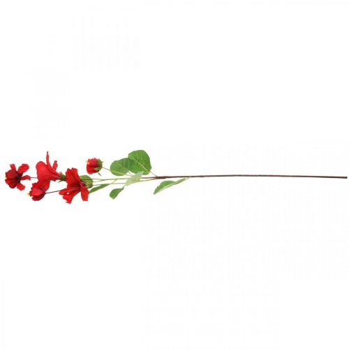 Floristik24 Fleur artificielle branche d'hibiscus branche déco rouge hibiscus H107cm