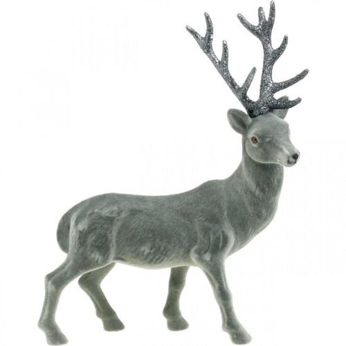 Floristik24 Figurine déco cerf déco renne déco anthracite H40cm