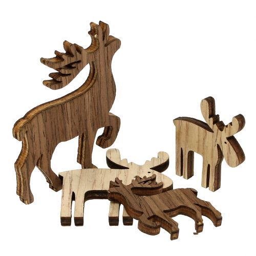 Article Mélange de rennes à parsemer marron, naturel 3cm – 5cm 72 pcs