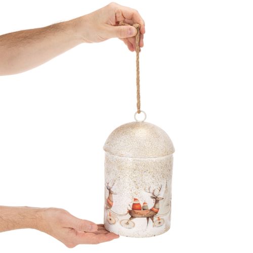 Cloche à motif de Noël à suspendre, 26 cm | Floristik24.be