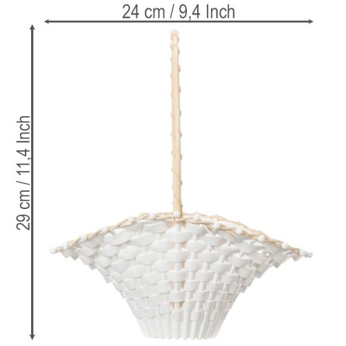 Panier de demoiselle d'honneur 24 cm x 17 cm | Floristik24.be