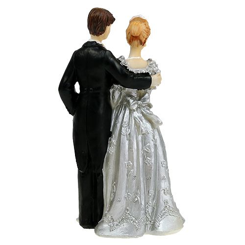 Floristik24 Couple de mariés pour noces d'argent 14cm