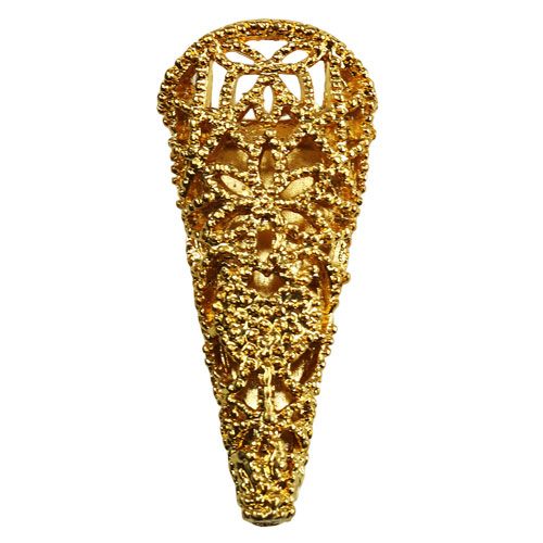Floristik24 Broche de mariage magnétique dorée 4,5 cm