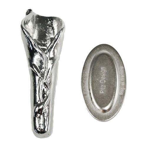 Article Pin's mariage avec aimant argent 5cm