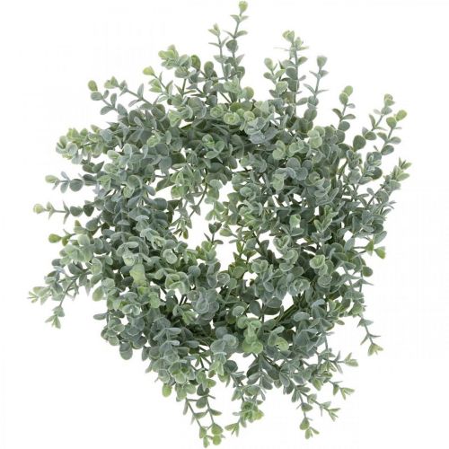 Floristik24 Décoration de mariage couronne d&#39;eucalyptus artificielle Ø25cm