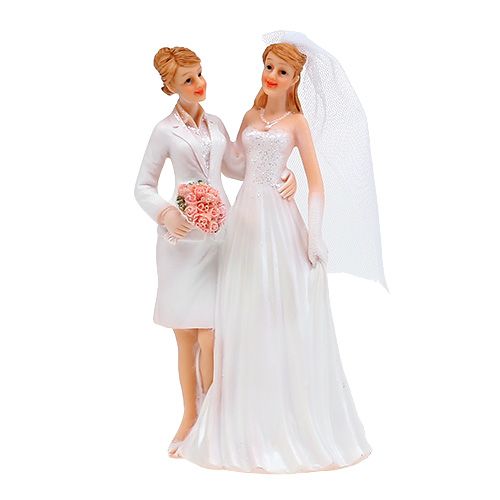 Floristik24 Figurine de mariage couple de femmes 17 cm