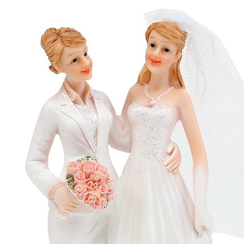 Article Figurine de mariage couple de femmes 17 cm