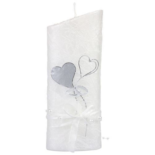 Bougie de mariage bougie de mariage en argent blanc 220/85mm