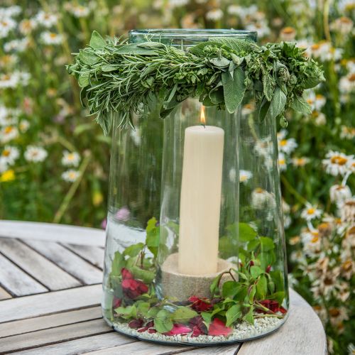 Floristik24 Grand vase en verre vase à fleurs conique verre 30cm Ø10,5cm