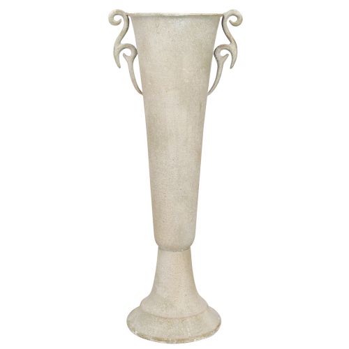 Article Trophée décoratif haut vase coupe antique métal gris Ø15cm H50cm