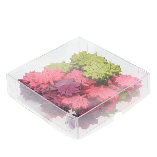 Article Bois de feuille d'érable à disperser couleurs assorties 4cm 72 pcs