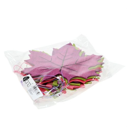 Floristik24 Mélange de feuilles de bois à suspendre couleurs assorties 15cm 9pcs