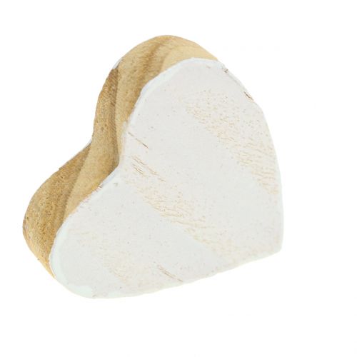 Article Coeur en bois dans le sac 2cm - 4cm 24pcs