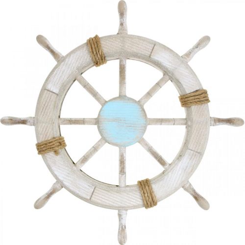 Volant en bois Décoration nautique Décoration murale maritime Ø45cm