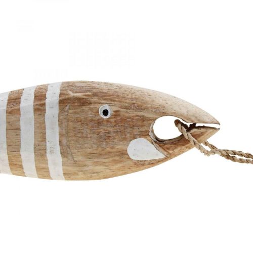 Floristik24 Décoration poisson en bois pendentif poisson maritime bois 28.5cm