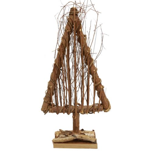 Floristik24 Décoration sapin en bois décoration bois branches naturelles vignes 25x10x50cm