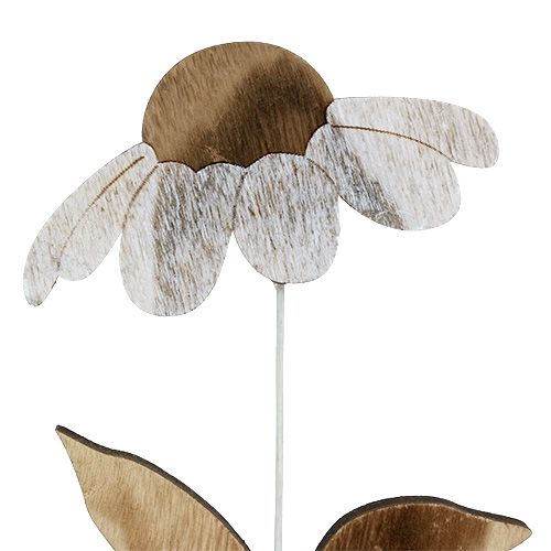 Floristik24 Fleur en bois nature 27cm x 12cm 2pcs
