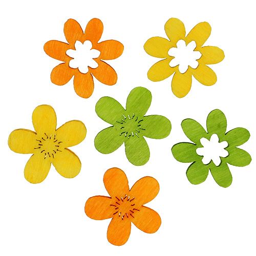 Floristik24 Décoration de litière de fleurs en bois 2cm de couleur assortie. 144e