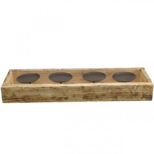 Article Décoration de table Avent bougeoir bougeoir bois L48cm