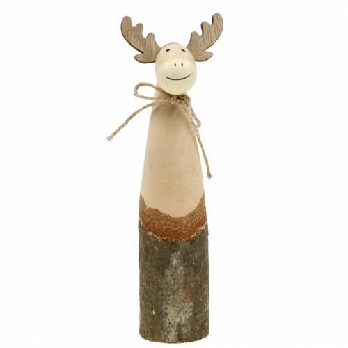 Floristik24 Déco élan nature H19,5cm