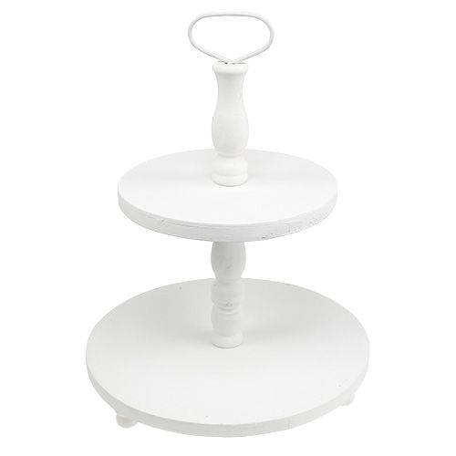 Etagère en bois blanc H50cm | Floristik24.be