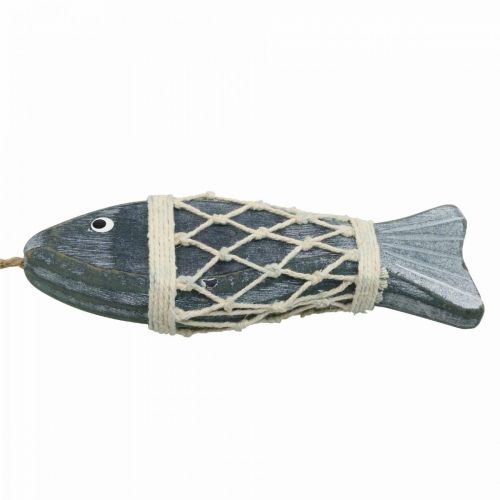 Floristik24 Déco poisson en bois, poisson déco à suspendre 16,5cm