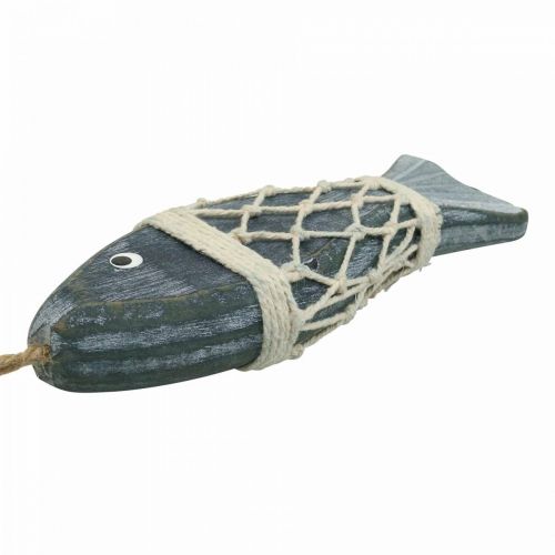 Floristik24 Déco poisson en bois, poisson déco à suspendre 16,5cm