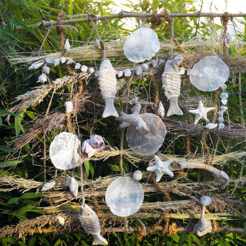 Floristik24 Décoration poisson en bois pendentif poisson maritime bois 28.5cm