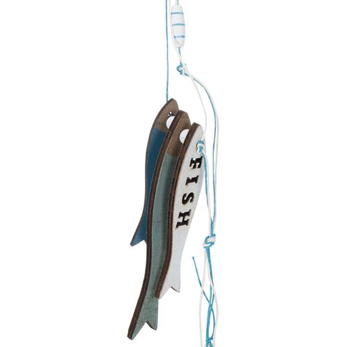 Cintre en bois poisson bleu 36cm 4 pcs | Floristik24.be