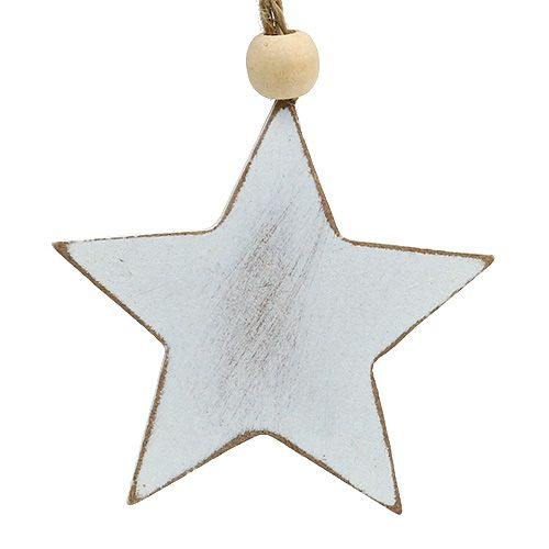 Article Cintres en bois assortis. Blanc 5-6cm 6 pièces