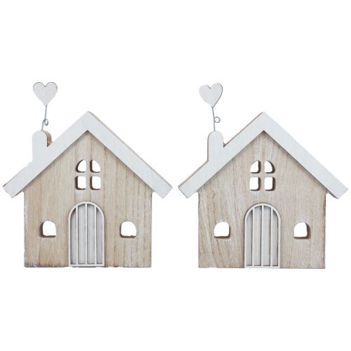 Article Support de table décoratif pour maison en bois, 16,5 cm, 2 pièces