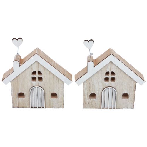 Article Support de table décoratif pour maison en bois, 16,5 cm, 2 pièces