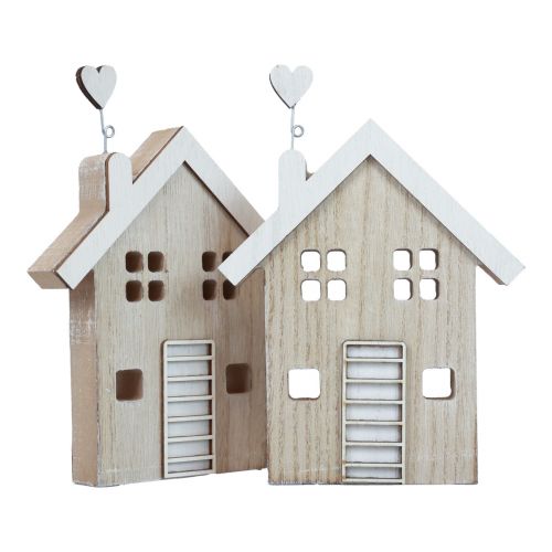 Support de table décoratif pour maison en bois, 20cm, 2 pièces