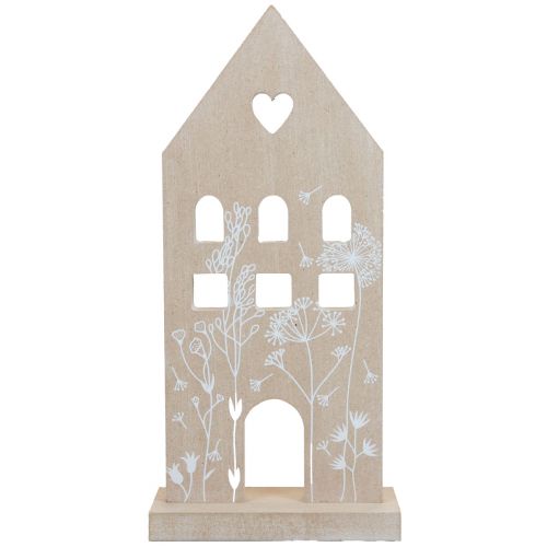 Article Maison décorative en bois, support de table en bois 28,5 cm