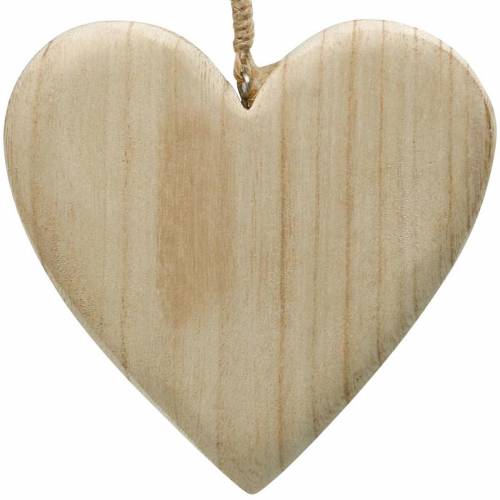 Article Coeur en bois à accrocher coeurs décoratifs nature Saint Valentin Fête des Mères 3pcs