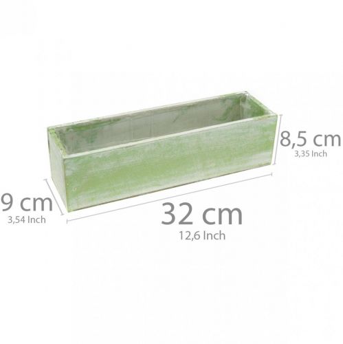 Floristik24 Jardinière, décoration printanière, boîte en bois, boîte à herbes L32cm