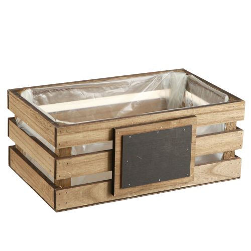 Article Caisse en bois avec planche, bac à plantes 40/35/30/25cm lot de 4