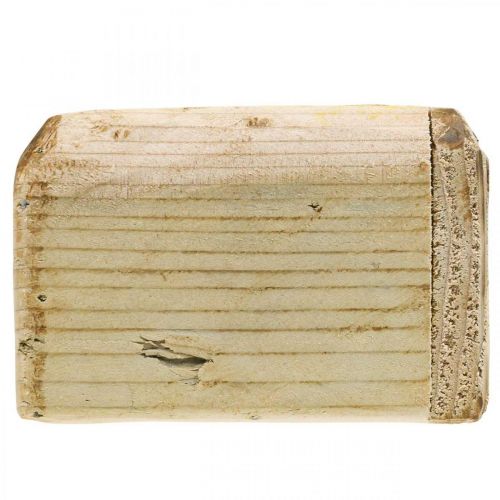 Article Cache-pot jardinière pot de fleurs en bois naturel 12×12×8.5cm