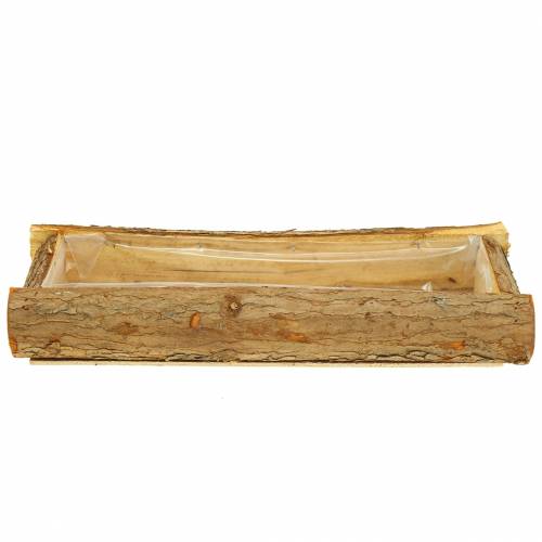 Floristik24 Jardinière en bois naturel 40cm x 15cm H6cm