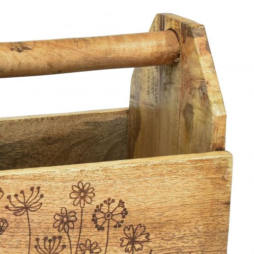 Floristik24 Boîte en bois avec poignée boîte à outils bois 30x15x24cm