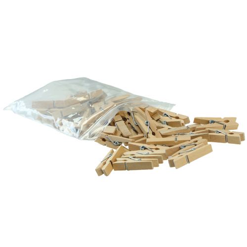 Article Pince en bois mini pince à linge pince décorative 3,5 cm 50 pcs