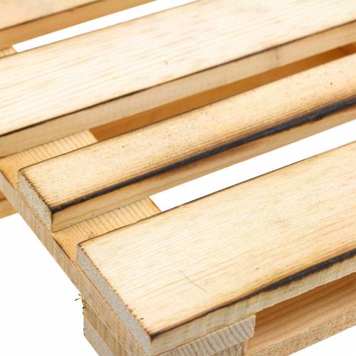 Floristik24 Plateau décoratif mini palette en bois flammé 30 × 20 × 3cm