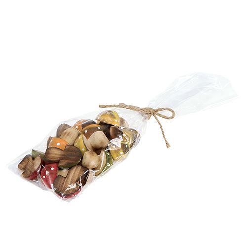 Floristik24 Décoration dispersée champignons en bois 3cm assortis 24 pcs