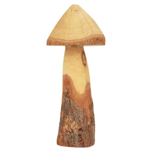 Floristik24 Champignons en bois décoration champignons décoration en bois décoration de table naturelle automne Ø11cm H28cm