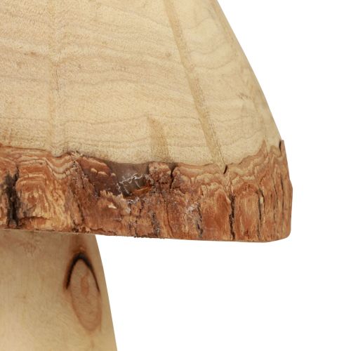 Floristik24 Champignons en bois décoration champignons décoration en bois décoration de table naturelle automne Ø14cm H36cm