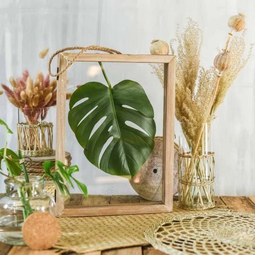 Floristik24 Cadre en bois pour remplissage, bricolage, herbier, décoration murale à accrocher 38×28cm