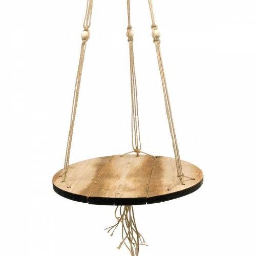Article Balançoire pour plantes, bac à fleurs sur corde, panier suspendu avec macramé Ø34cm L84cm