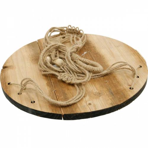 Article Balançoire pour plantes, bac à fleurs sur corde, panier suspendu avec macramé Ø34cm L84cm